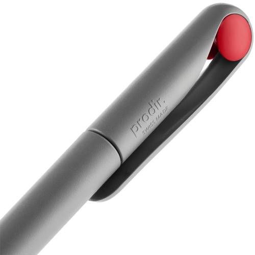 Ручка шариковая Prodir DS1 TMM Dot, серая с красным фото 7