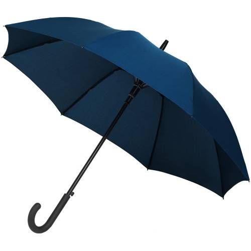 Зонт-трость Magic с проявляющимся рисунком в клетку, темно-синий фото 5