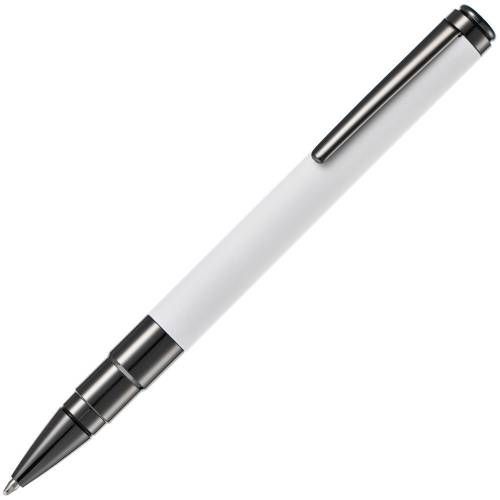 Ручка шариковая Kugel Gunmetal, белая фото 2