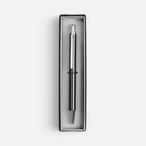 Ручка шариковая Arvent Glossy в футляре, черная фото 3