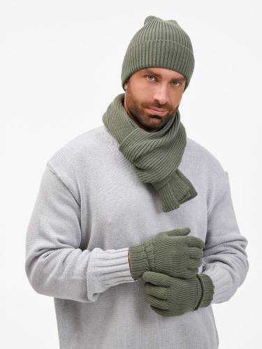 Шарф Catch Match, зеленый (полынь) фото 8