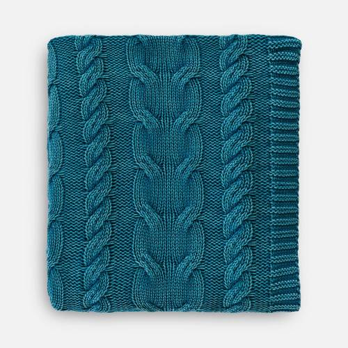 Плед Hygge, темно-зеленый