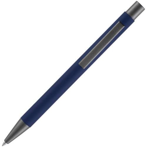 Ручка шариковая Atento Soft Touch, темно-синяя фото 4