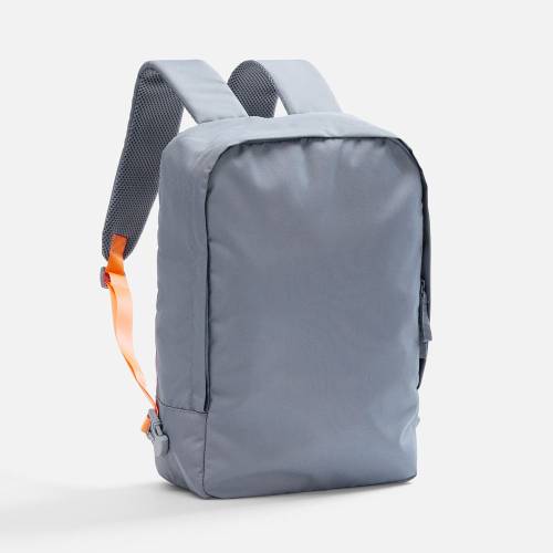 Рюкзак B2, серый с оранжевыми стропами фото 2