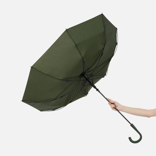 Зонт-трость Nimbrella, зеленый (хаки) фото 8