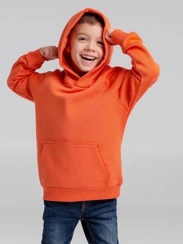 Толстовка детская Stellar Kids, оранжевая фото 5
