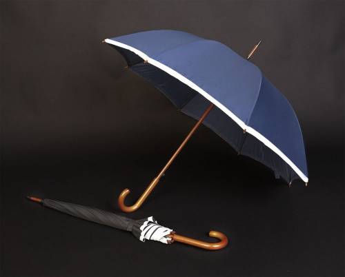 Зонт-трость светоотражающий Reflect, синий фото 7