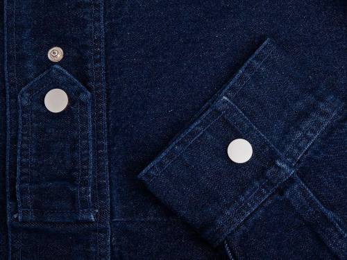 Куртка джинсовая O2, темно-синяя фото 5