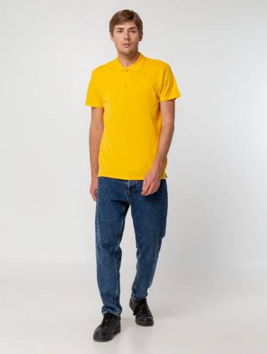 Рубашка поло мужская Summer 170, желтая фото 9
