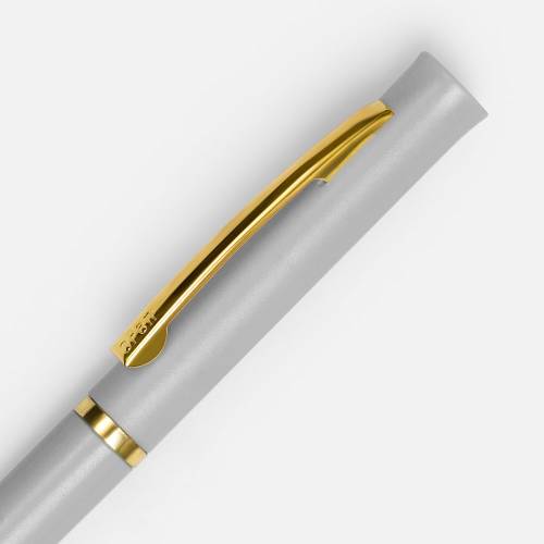 Ручка шариковая Euro Gold, серая фото 4