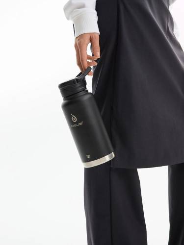 Термобутылка Fujisan XL 2.0, черная фото 17