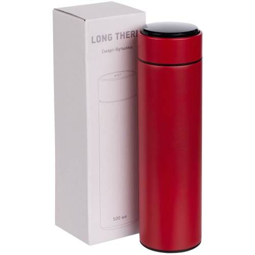 Смарт-бутылка с заменяемой батарейкой Long Therm, красная фото 9