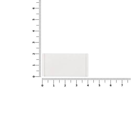 Лейбл из ПВХ Dzeta, S, белый фото 3