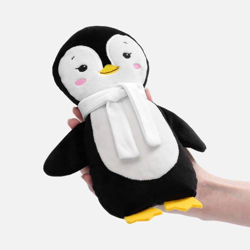 Мягкая игрушка Beastie Toys, пингвиненок с белым шарфом фото 3