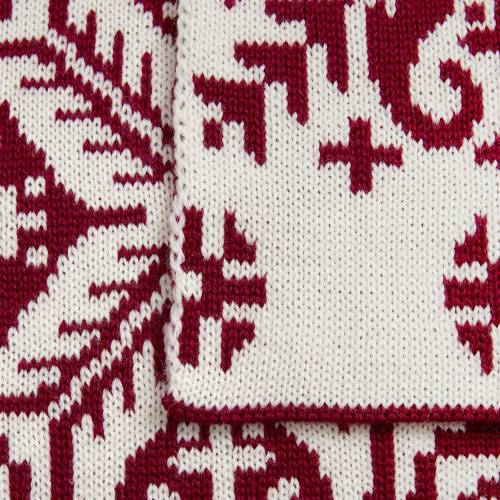 Шарф Wintertude L, красный с белым фото 5