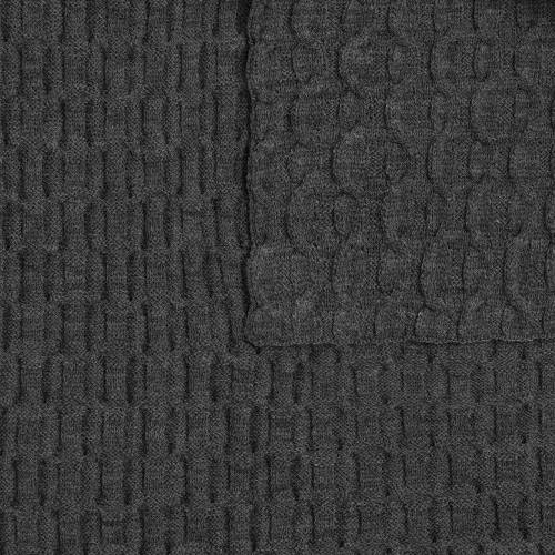 Плед Braidera, темно-серый меланж (асфальт) фото 4