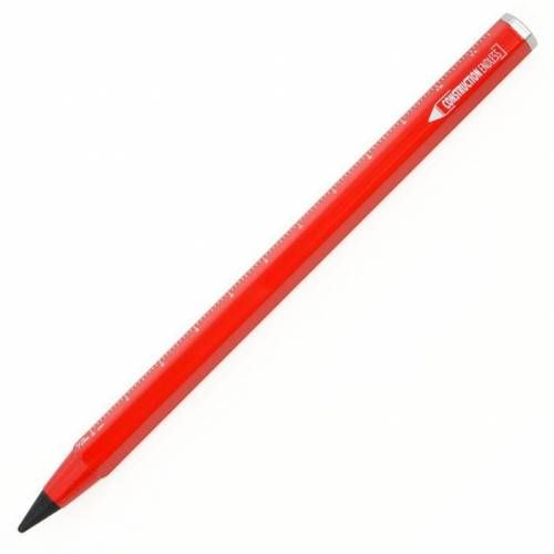 Вечный карандаш Construction Endless, красный фото 3