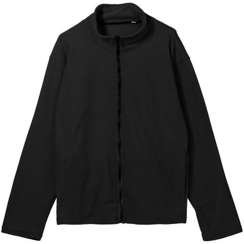 Куртка флисовая унисекс Manakin, черная фото 2