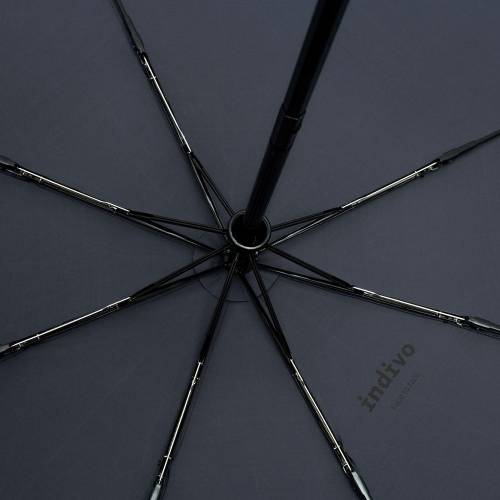 Складной зонт doubleDub, темно-синий фото 6