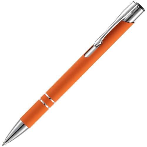 Ручка шариковая Keskus Soft Touch, оранжевая фото 2