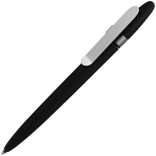 Ручка шариковая Prodir DS5 TSR Metal Clip, черная фото 2
