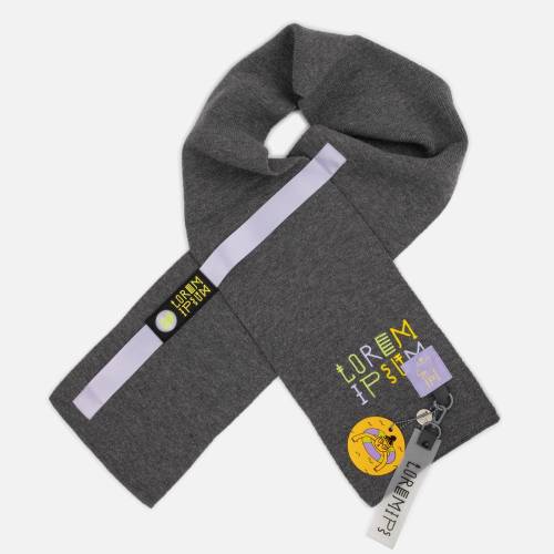 Шарф Urban Flow, темно-серый меланж фото 10