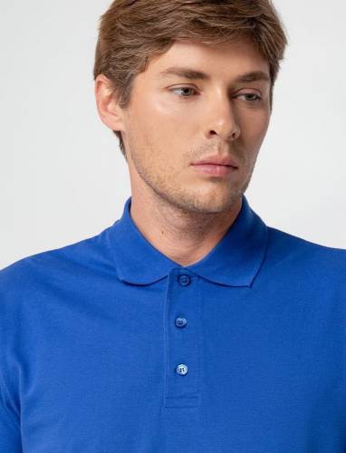Рубашка поло мужская Summer 170, ярко-синяя (royal) фото 8