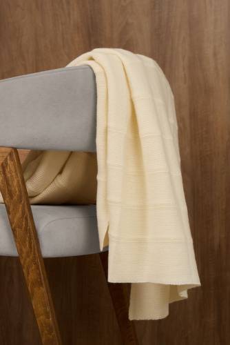 Плед Nessona Alpaca, белый (ванильный) фото 5