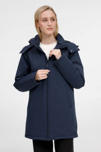 Куртка-парка унисекс Sfera, темно-синяя фото 2