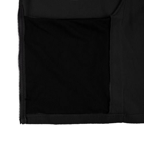 Куртка флисовая унисекс Manakin, черная фото 5
