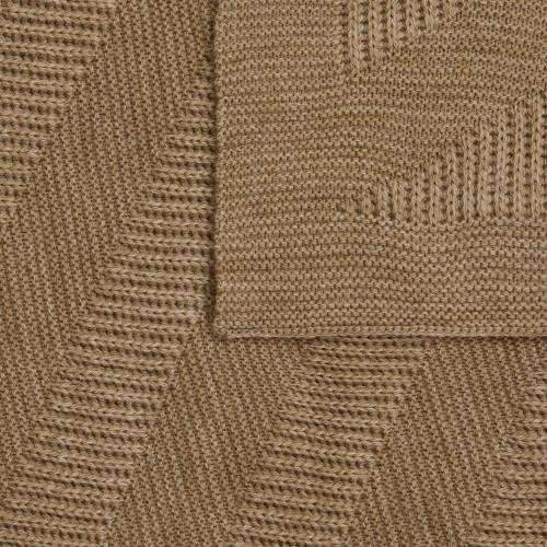 Плед Locus Solus, коричнево-бежевый меланж фото 4