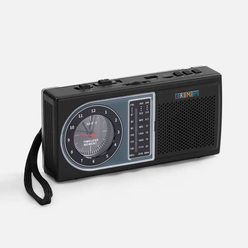 Bluetooth-колонка с радио Comradio, черная фото 10