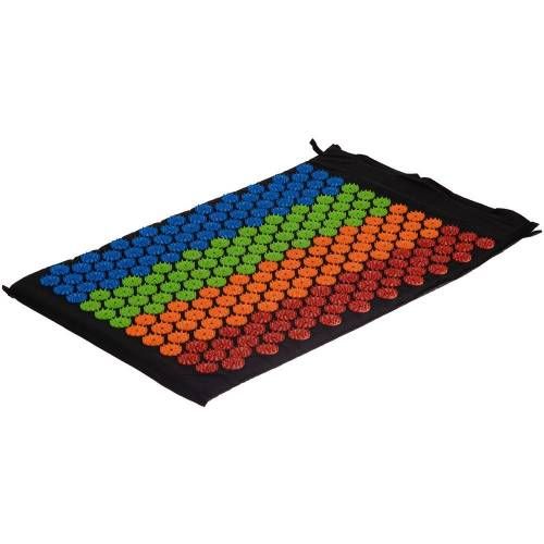 Массажный акупунктурный коврик с валиком Iglu, разноцветный фото 5