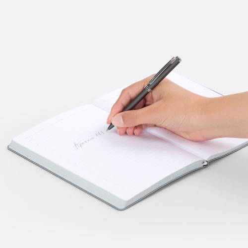 Ручка шариковая Delgado, серая фото 5 Ручка шариковая Delgado, серая фото 5