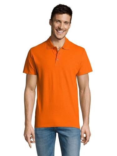 Рубашка поло мужская Summer 170, оранжевая фото 5