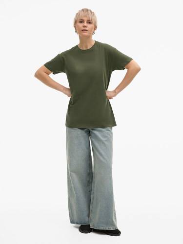 Футболка унисекс Regent 150, темный хаки фото 13