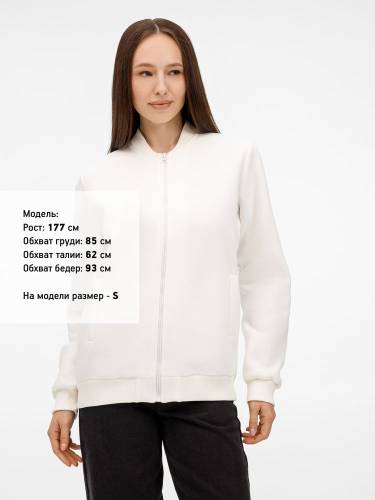 Бомбер унисекс Estado, молочно-белый фото 9 Бомбер унисекс Estado, молочно-белый фото 9
