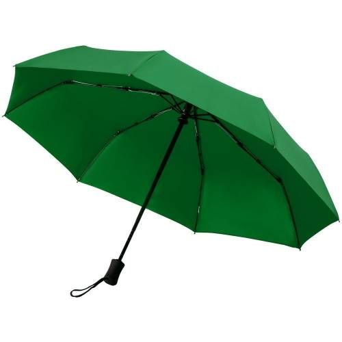 Зонт складной Monsoon, зеленый фото 3