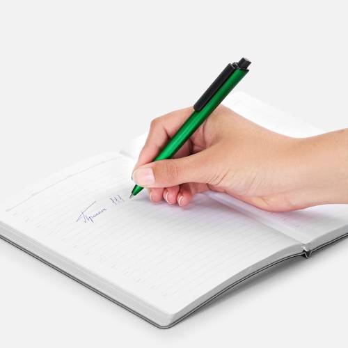 Ручка шариковая Informa, металлик, зеленая фото 5