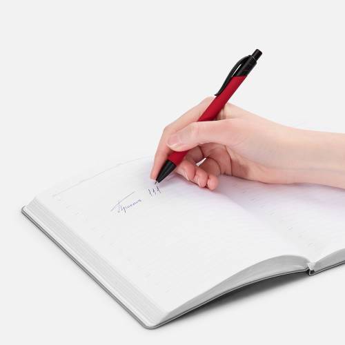 Ручка шариковая Undertone Black Soft Touch, красная фото 5