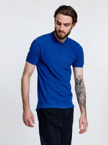 Рубашка поло мужская Adam, ярко-синяя фото 7
