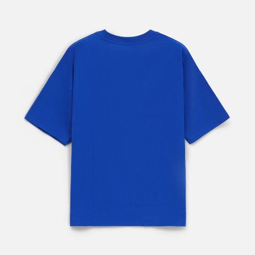 Футболка унисекс оверсайз T3, синяя фото 9