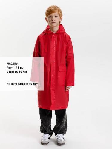 Дождевик детский RainDrop Kids, красный фото 15