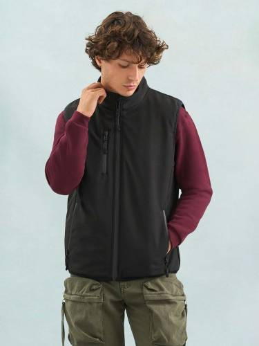 Жилет софтшелл унисекс Falcon BW, темный хаки фото 6