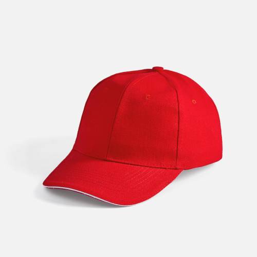 Бейсболка Buffalo, красная с белым фото 2 Бейсболка Buffalo, красная с белым фото 2