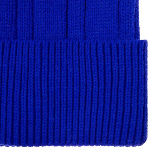 Шапка Knit Beat, синяя фото 4