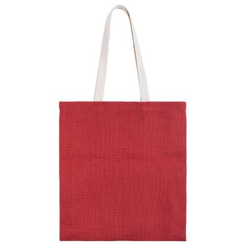 Холщовая сумка на плечо Juhu, красная фото 4