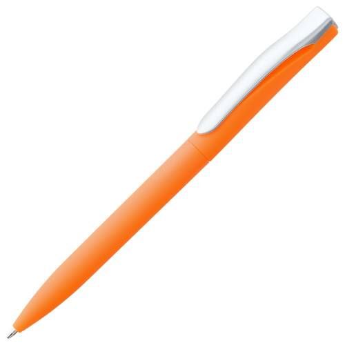 Ручка шариковая Pin Soft Touch, оранжевая фото 2
