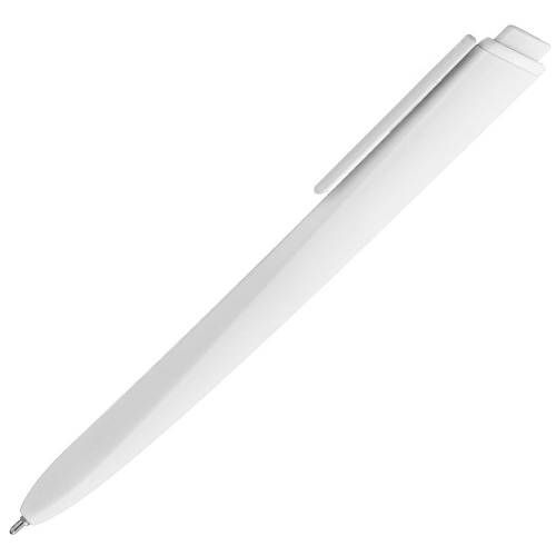 Ручка шариковая Pigra P02 Mat, белая фото 4