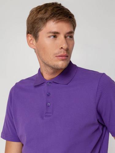 Рубашка поло мужская Virma Light, фиолетовая фото 9
